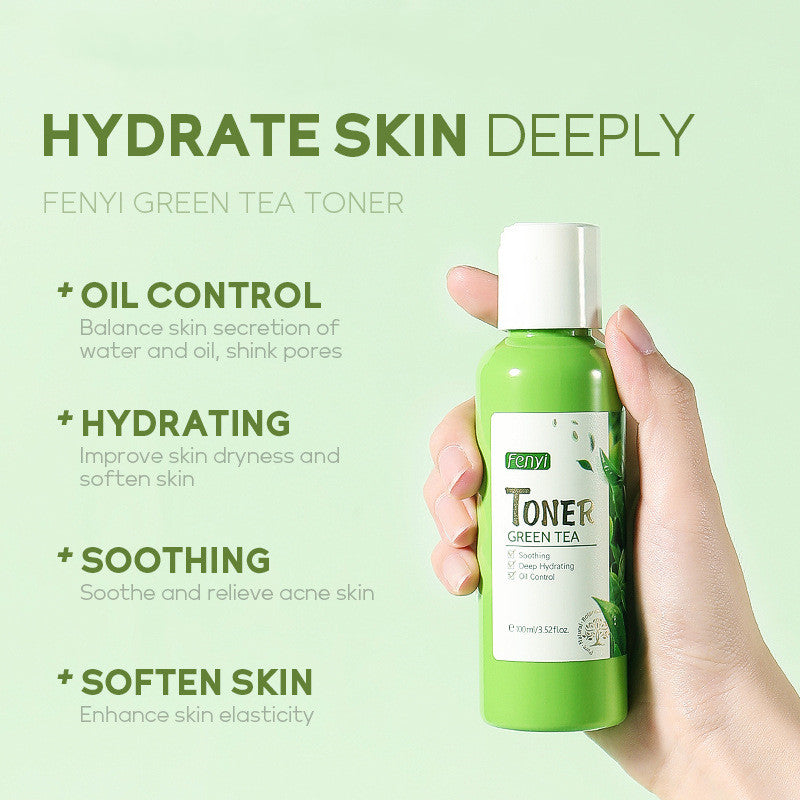100ml Green Tea Toner - Hydrating Facial Moisturizer for Glowing Skin | Daily Skincare Routine & Acne Treatment