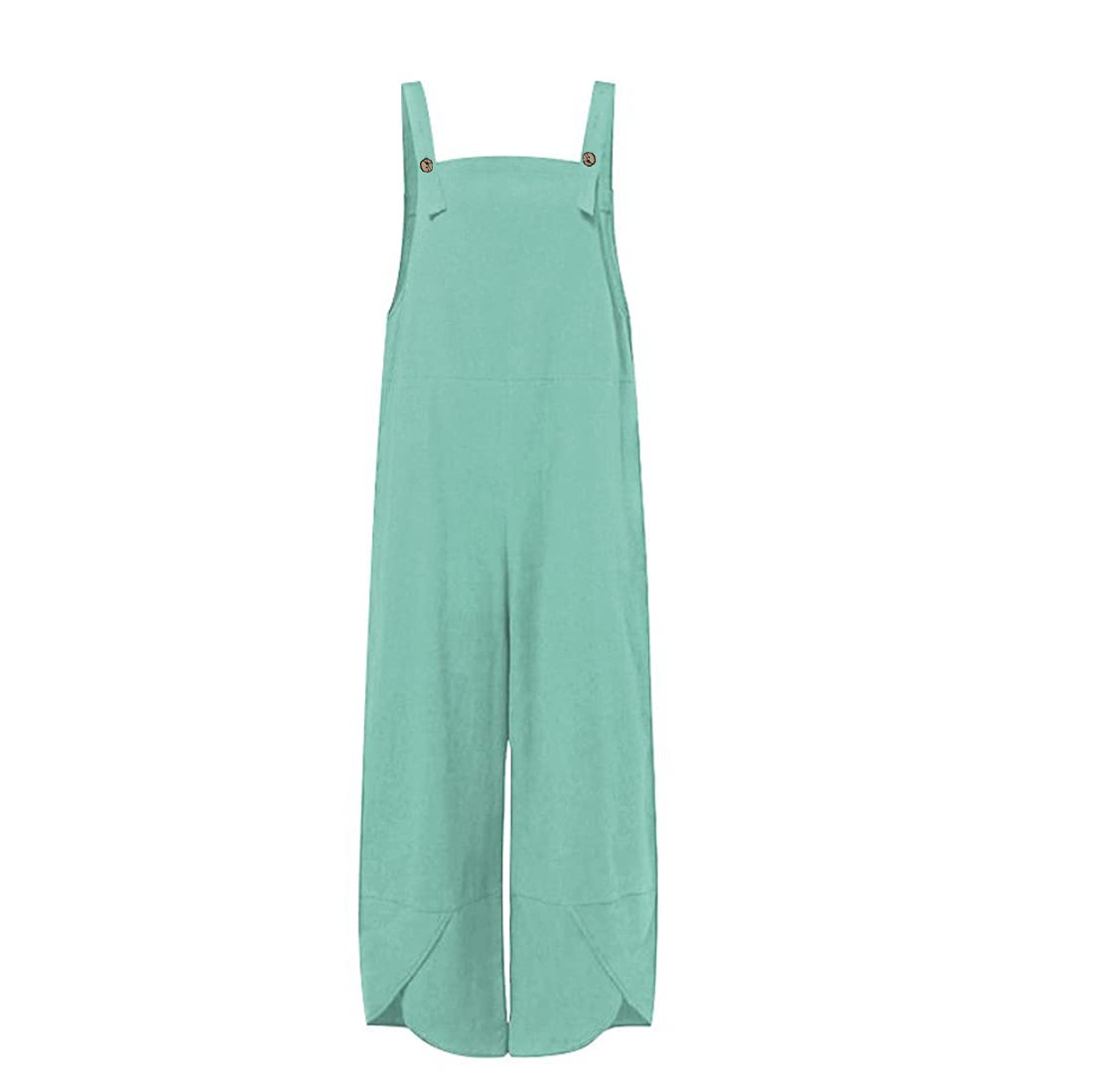 NIKDUCK Women's Casual Square Neck Sleeveless Jumpsuit - Loose Fit Wide Leg Romper with Pockets | Summer Outfits, Beach Wear, Vacation Essentials, Lounge Clothing