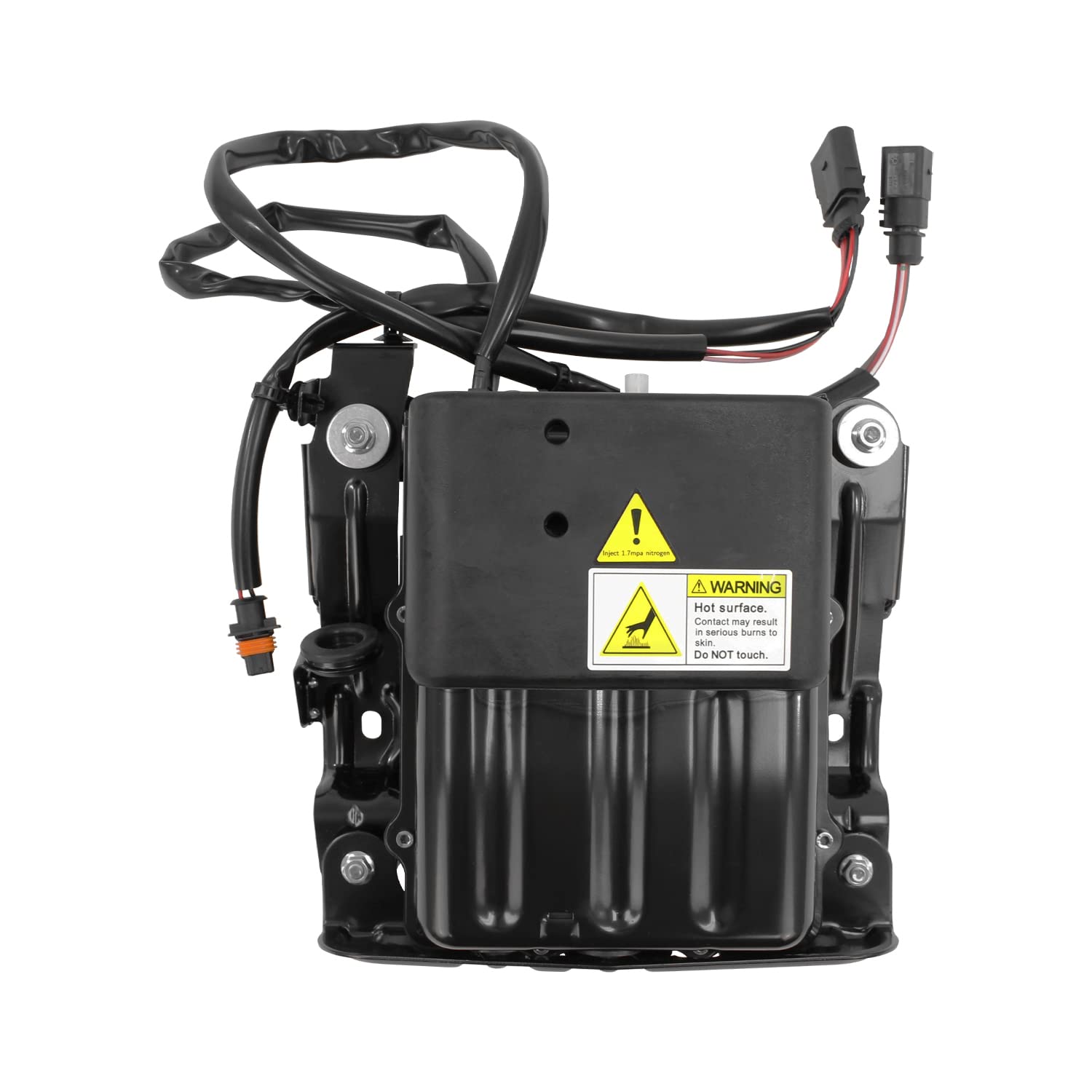 SUNCORE Air Ride Suspension Air Compressor Pump with Mounting Cage - Replacement for 2010-2016 Porsche Panamera - Perfect for Smooth Rides & Off-Road Adventures
