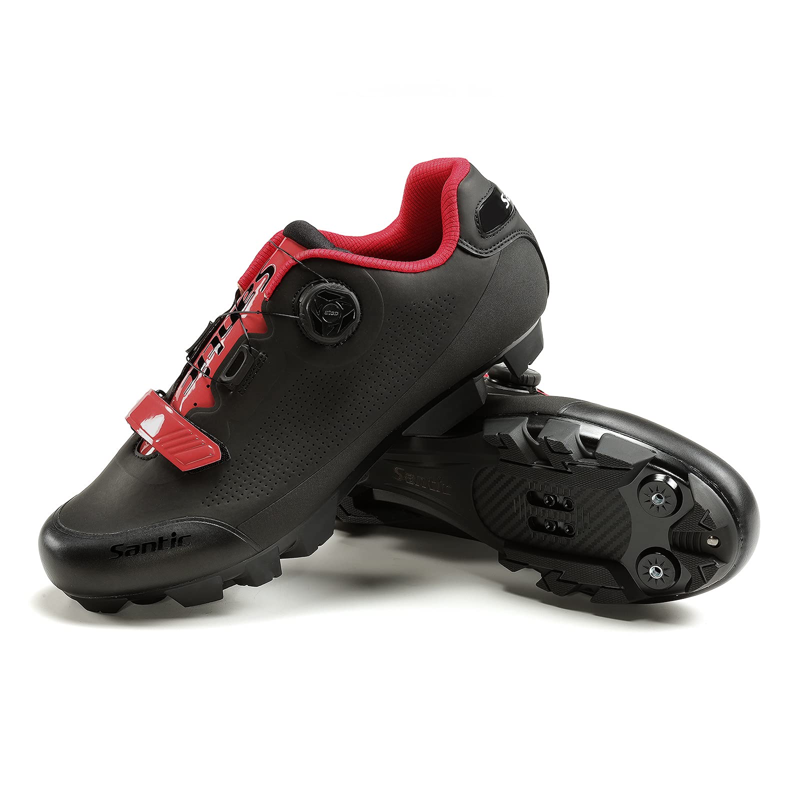 **Santic Men's SPD Mountain Bike Shoes - Breathable MTB Cycling Shoes with Self-Locking System for Road & Trail Riding**    *(Use Case: Perfect for mountain biking, road cycling, and indoor training – lightweight and secure for long-distance rides.)*