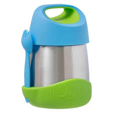 b.box Insulated Food Jar - Ocean Breeze | Leak-Proof Stainless Steel Kids Lunch Box | Perfect for School, Picnics & Travel | BPA-Free & Thermal Insulation