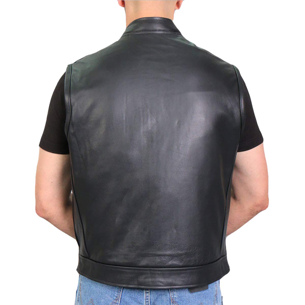 Hot Leathers Men's VSM1054 Motorcycle Jacket - Premium Biker Gear for Riding & Outdoor Adventures