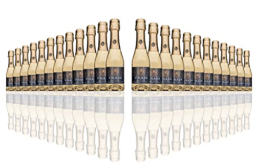 VINADA Crispy Chardonnay Mini - Alcohol Free Wine - 200ml (24 Pack) - Perfect for Parties, Gifts & Sober Celebrations