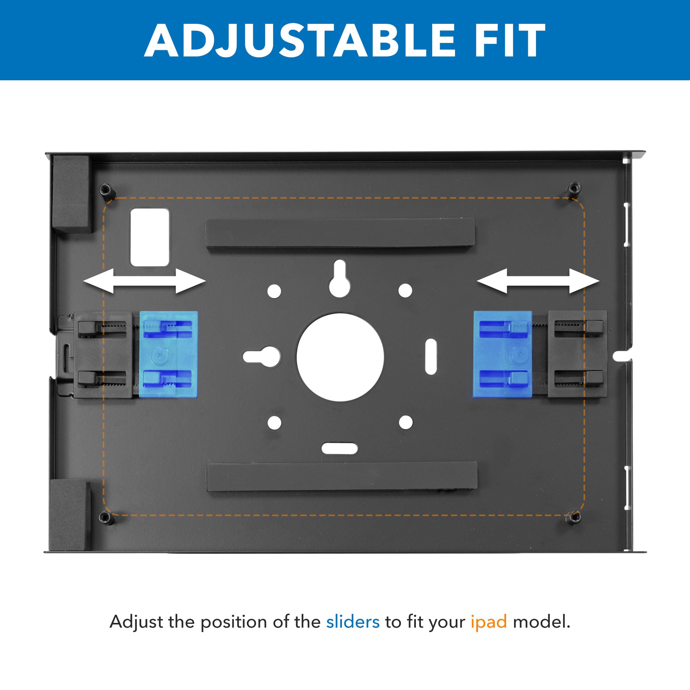 Mount-It! Anti-Theft Adjustable Floor Stand for iPad 10/9/8, iPad Pro 11/10.5, iPad Air 10.5 - Secure Steel Kiosk with Locking Mechanism for Retail Stores, Business Displays & Public Spaces