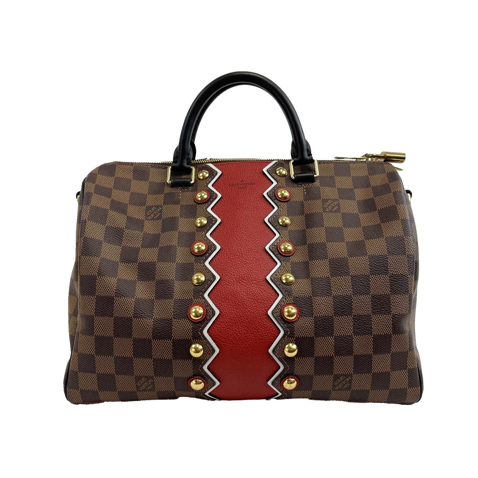 Authentic Louis Vuitton LV Damier Ebene Karakoram Speedy Bandouliere 30 Crossbody Bag with Adjustable Strap - Luxury Handbag for Women, Perfect for Travel, Work & Everyday Use