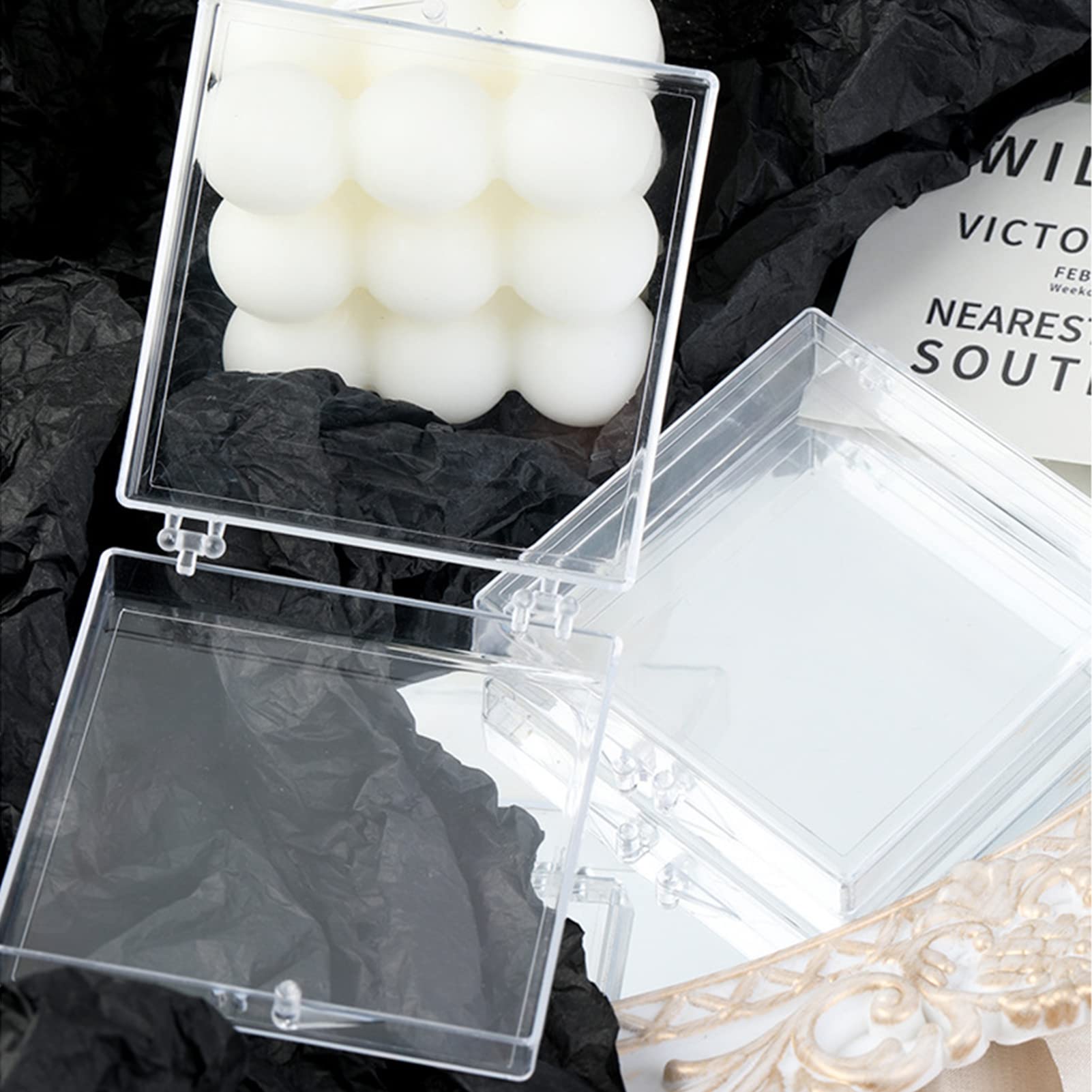 Clear Plastic Artificial Nail Storage Box - Acrylic Nail Tips Organizer & Display Stand for Salon, Nail Art Practice, and Press-On Nails | Perfect for Professional Nail Technicians & DIY Enthusiasts