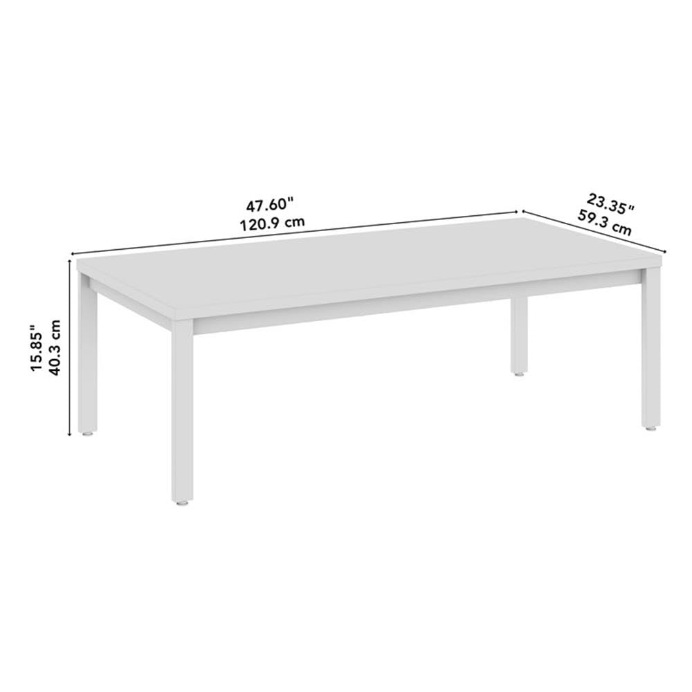Bush Business Furniture Arrive Waiting Room Coffee Table - Mocha Cherry Finish, Durable Reception & Lobby Center Table for Office, Hotel, or Clinic Waiting Areas