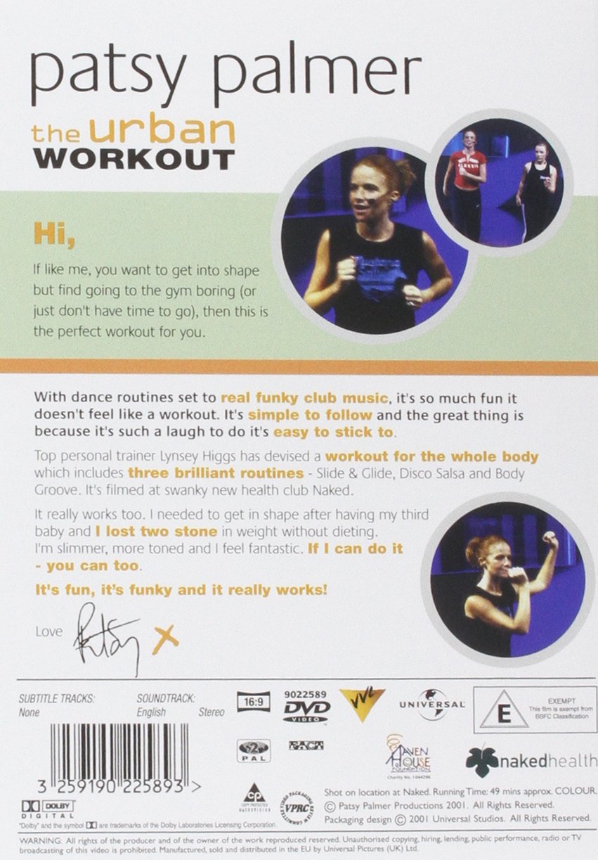 Patsy Palmer - The Urban Workout DVD (2001) | Fitness & Dance Exercise Video for Home Workouts, Cardio Training, and Weight Loss