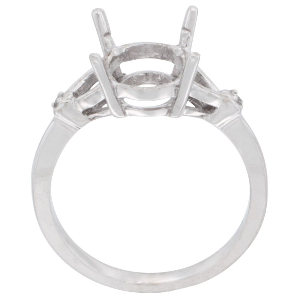 Exquisite 925 Sterling Silver Diamond & Sleeping Beauty Turquoise Engagement Ring for Women - 3/8