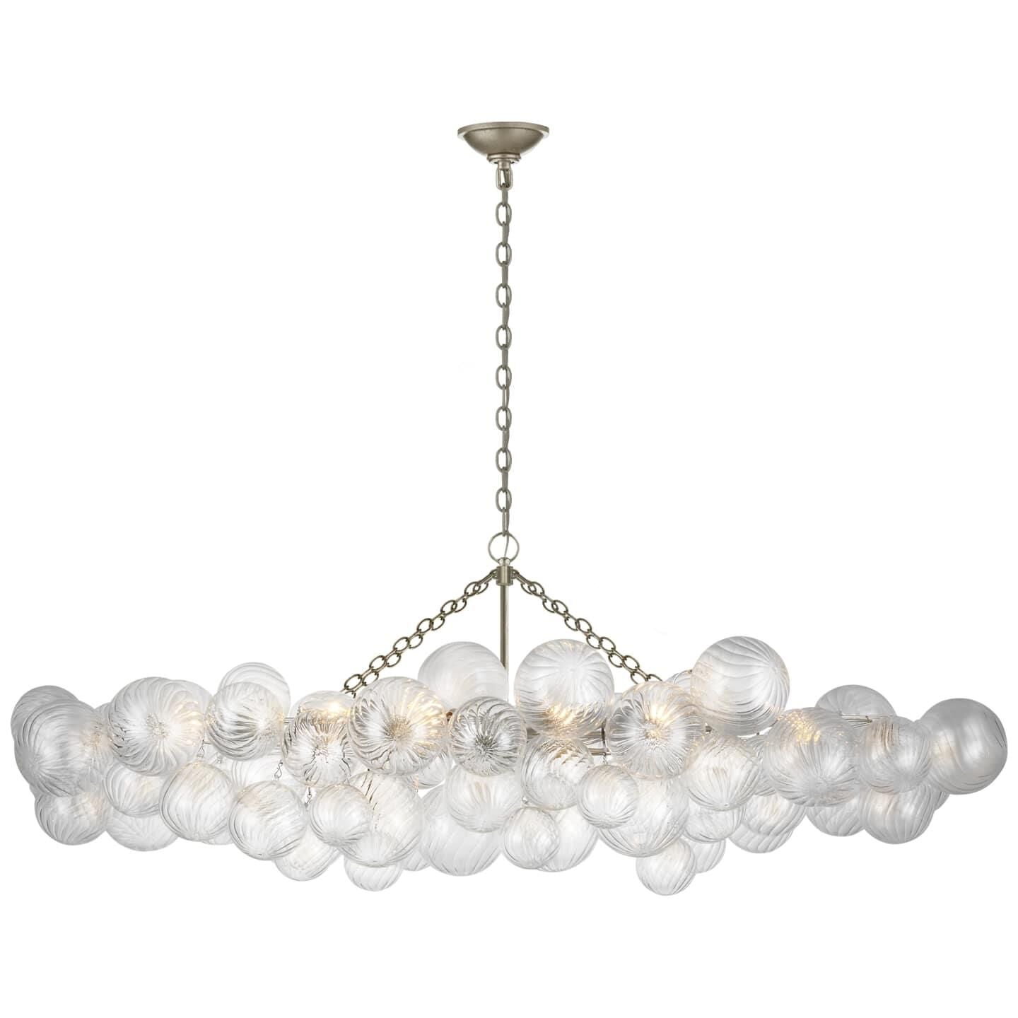 Elegant Glass Ball Bubbles Chandelier - Modern Crystal Ceiling Light Fixture for Dining Room, Living Room & Bedroom Decor