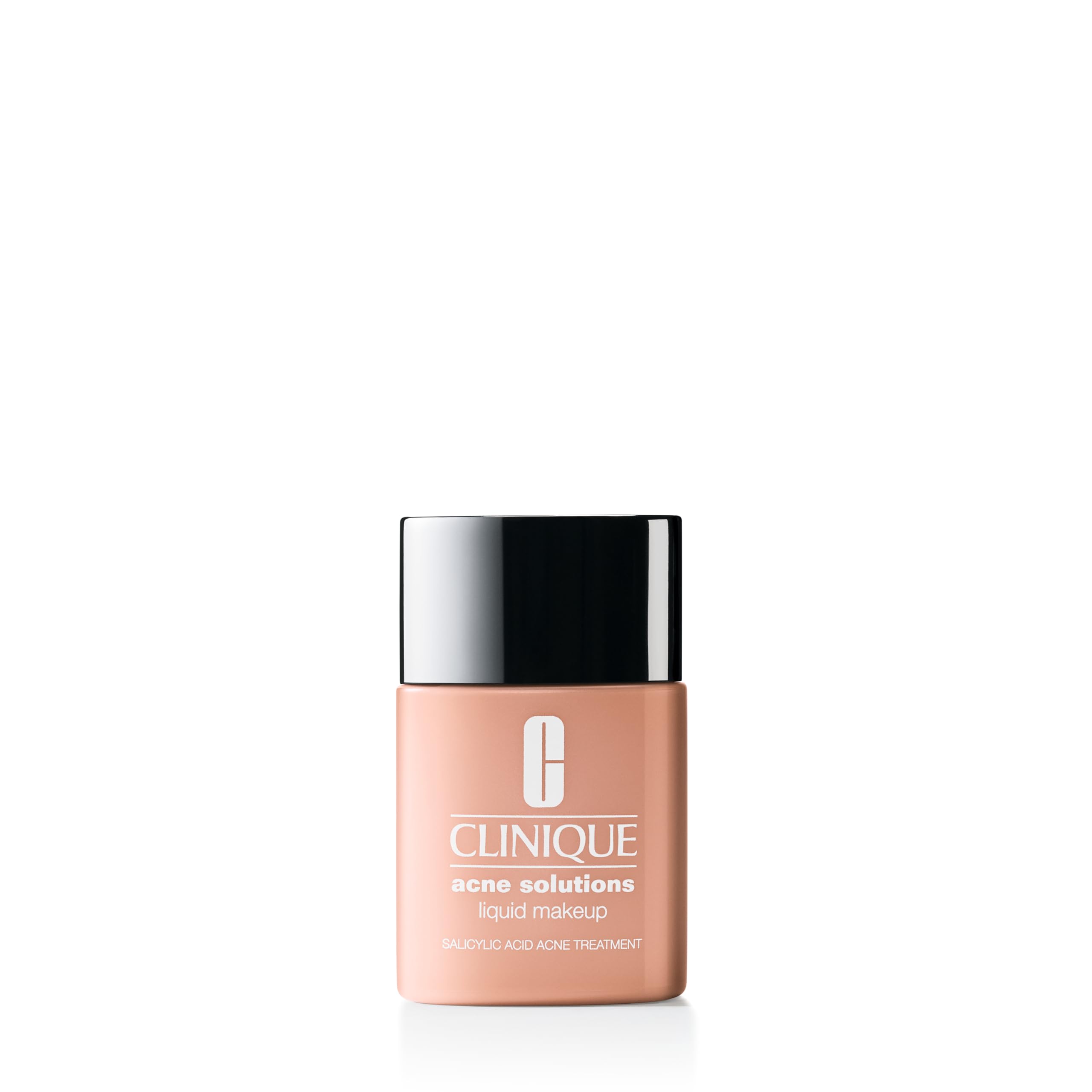 Clinique Acne Solutions Liquid Foundation with Salicylic Acid for Dry, Combination & Oily Skin | Medium Coverage Natural Matte Makeup | Oil-Free Acne Treatment Foundation for Daily Wear & Sensitive Skin