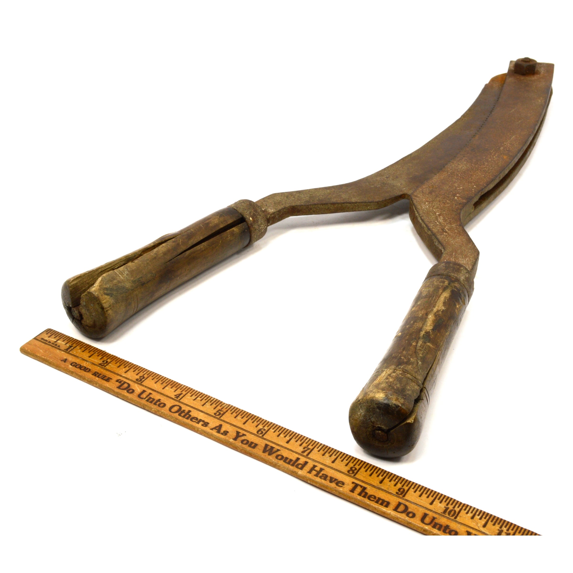 Vintage Tobacco Cutter & Flower Trimmer - Antique Broom Clipper Shears for Cutting and Chopping | Perfect for Herbal Preparation, Gardening, and Crafting