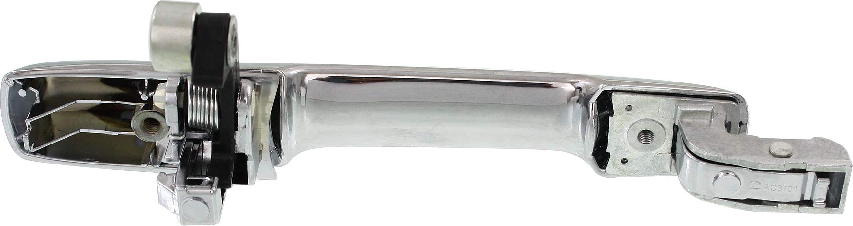 Go-Parts - Chrome Left Driver Side Rear Exterior Door Handle Replacement for 2001-2006 Acura MDX (2002 2003 2004 2005 Models) - Durable Plastic Car Accessory for Easy DIY Installation & Vehicle Maintenance