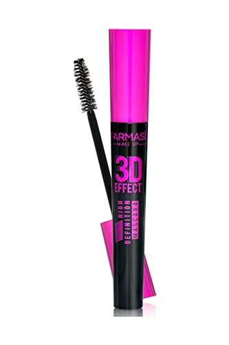 Farmasi 3D Effect High Definition Mascara - Deep Black Volumizing Eyelash Enhancer | Smudge-Free, Clump-Free, Long-Lasting Formula for Fuller, Longer & Thicker Lashes | 10ml/0.33 fl.oz | Perfect for Daytime Wear, Night Out Makeup & Special Occasions