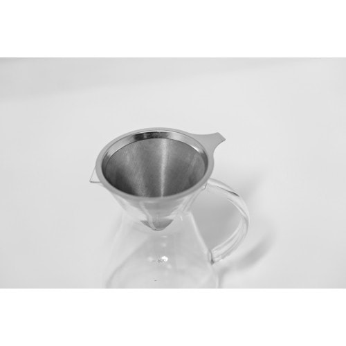 Premium Icon Chef Coffee Dripper - Stainless Steel Pour Over Coffee Maker for Home & Office - Perfect for Single Cup Brewing, Camping & Travel