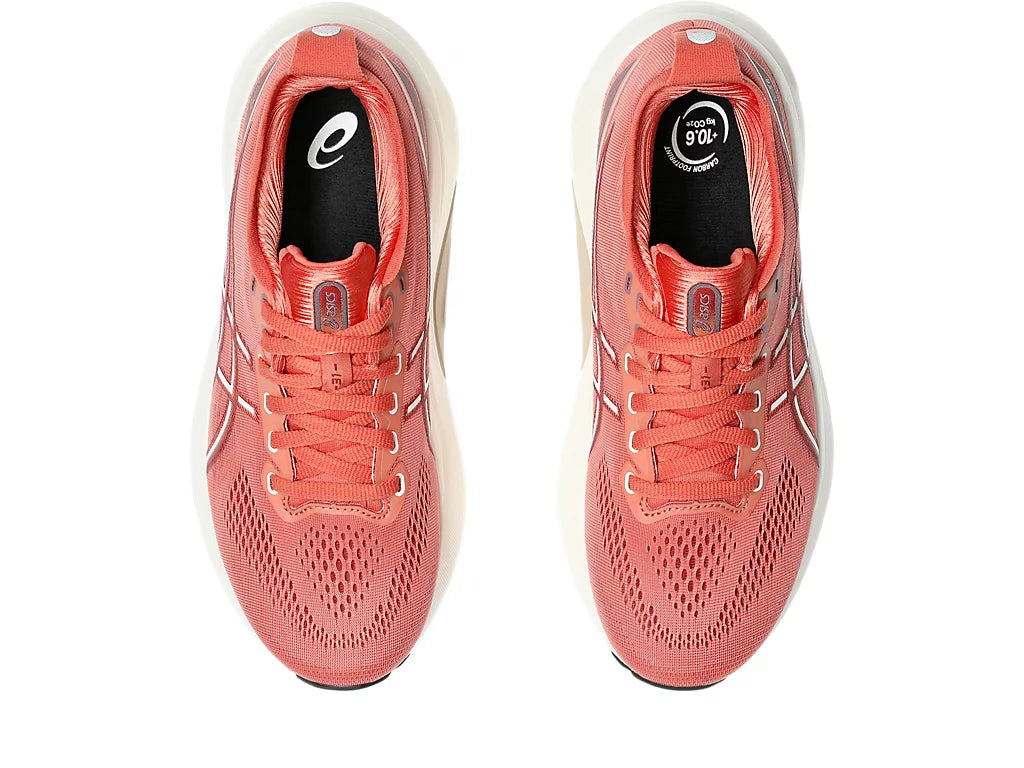 ASICS Women's GEL-KAYANO 31 Running Shoes - Desert Red/White - Stability & Cushion for Road Running, Jogging, Gym Workouts