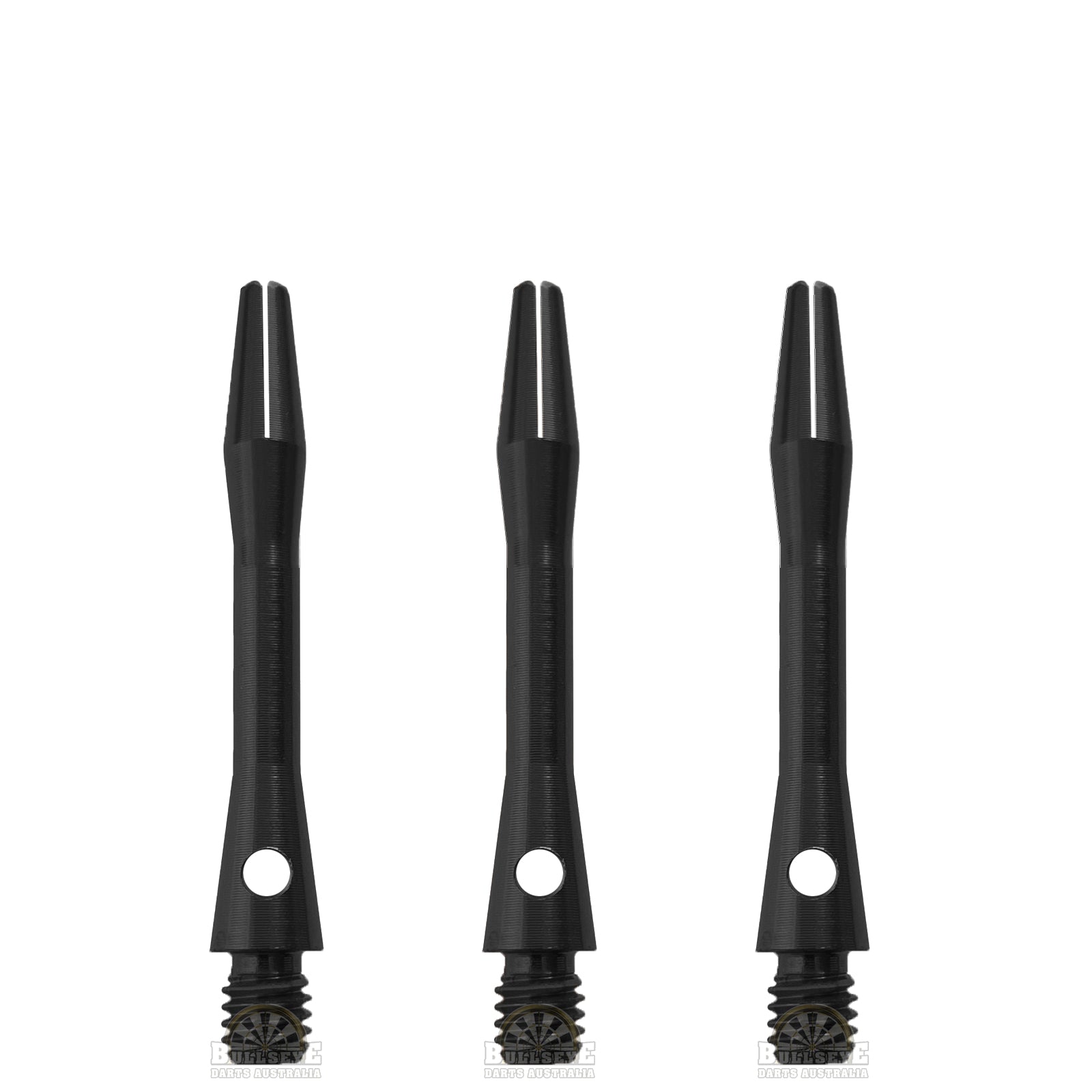 DESIGNA Aluminum Dart Shafts - SHORT BLACK 35mm for Professional & Casual Dart Players | Perfect for Steel Tip Darts, Tournaments & Home Practice