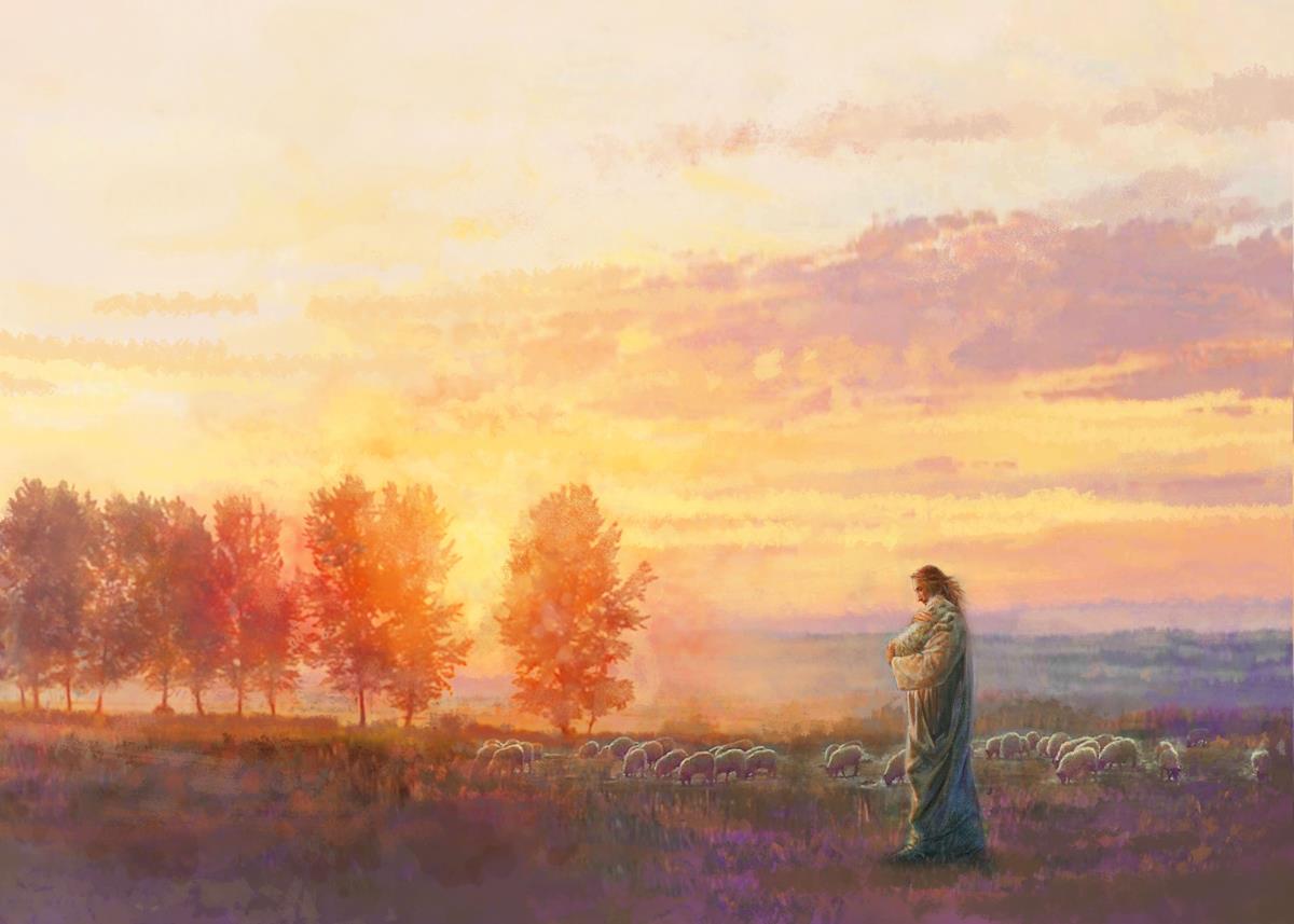 Eventide By Yongsung Kim - Premium Christian Wall Art for Home & Church Decor | Inspirational Bible Verse Canvas Painting | Perfect for Living Room, Bedroom & Worship Spaces