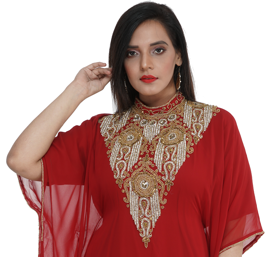 Farasha Beach Kaftan Dress - Flowy Summer Cover Up for Women | Boho Chic Swimwear Cover Dress for Pool, Vacation & Resort Wear