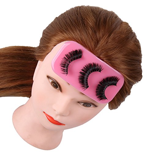 Premium Pink Silicone Eyelash Extension Practice Tray - Anti-Static Lash Sticker & Holder for Professional False Eyelash Application - Perfect for Salon, Beauty Training & Home Use
