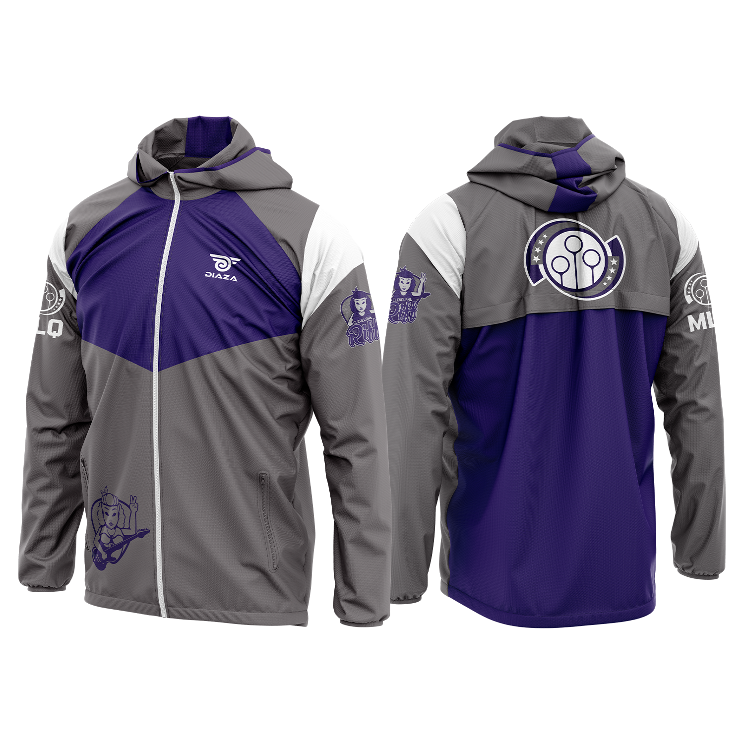 Cleveland Riff Wind Runner Jacket - Lightweight Waterproof Windbreaker for Men & Women - Perfect for Running, Hiking & Outdoor Activities