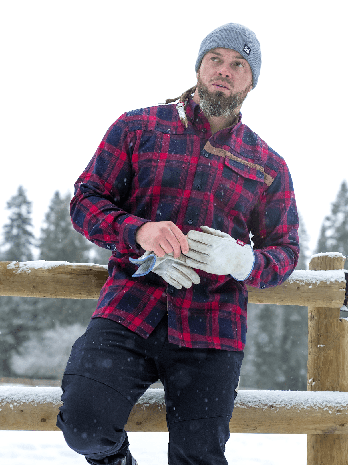 Men's Forever Flannel Shirt - Classic Red Plaid for Casual & Outdoor Wear - Perfect for Fall, Winter & Layering