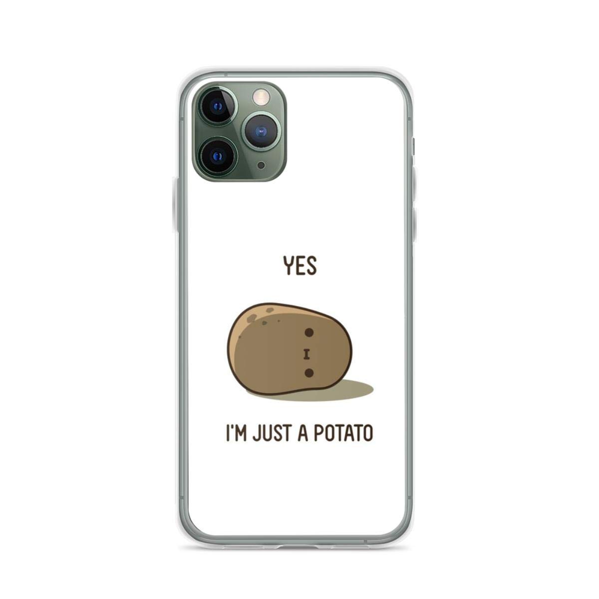 Funny Potato Design Clear Phone Case for iPhone 15 14 13 12 11 X Xs Xr 8 7 6 6s Plus Pro Max - Cute Protective Cover for Everyday Use & Gift Giving