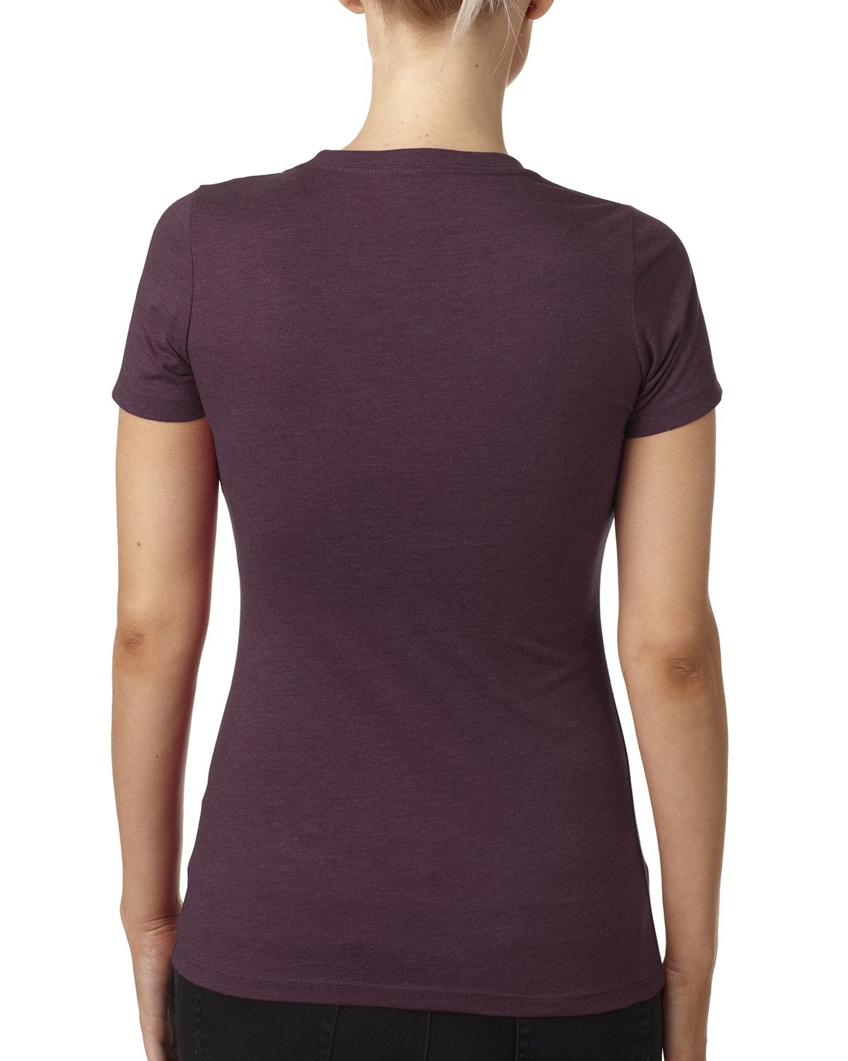 Next Level CVC Crew Neck T-Shirt for Men - Soft Plum Cotton Blend Tee - Comfortable Casual Wear for Everyday & Workout
