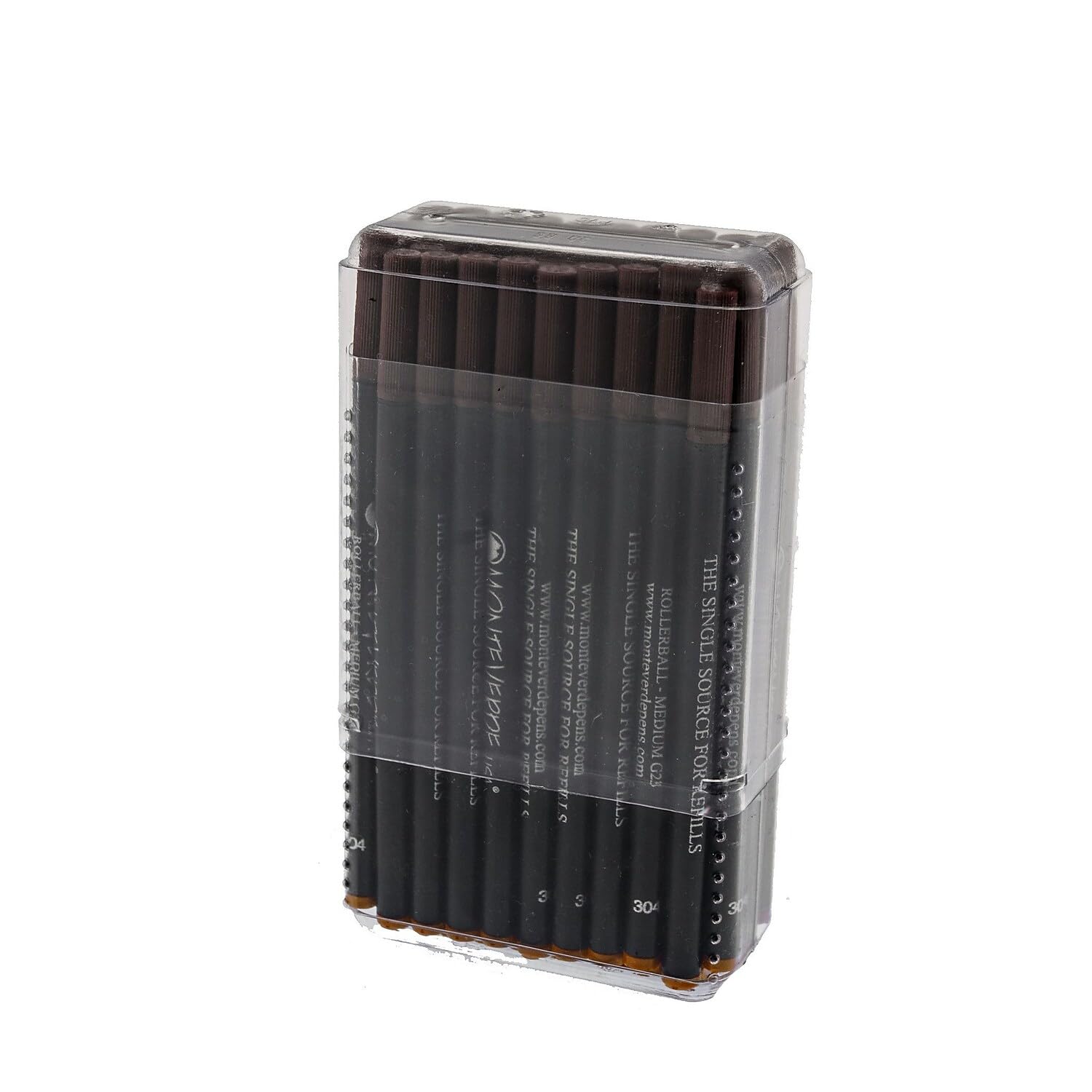 Monteverde Ceramic Rollerball Refills - 50 Pack Fine Orange Ink Cartridges (G224OR) | Compatible with Most Capped RB Pens | Ideal for Office, School & Journaling