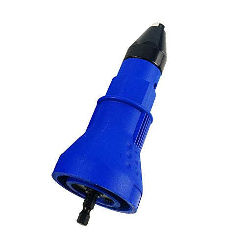 Cordless Electric Rivet Nut Gun - Heavy Duty Riveting Tool with Insert Nut Drill Adapter & Bits for Metal, Wood, and Plastic - Perfect for DIY, Automotive, and Construction Projects