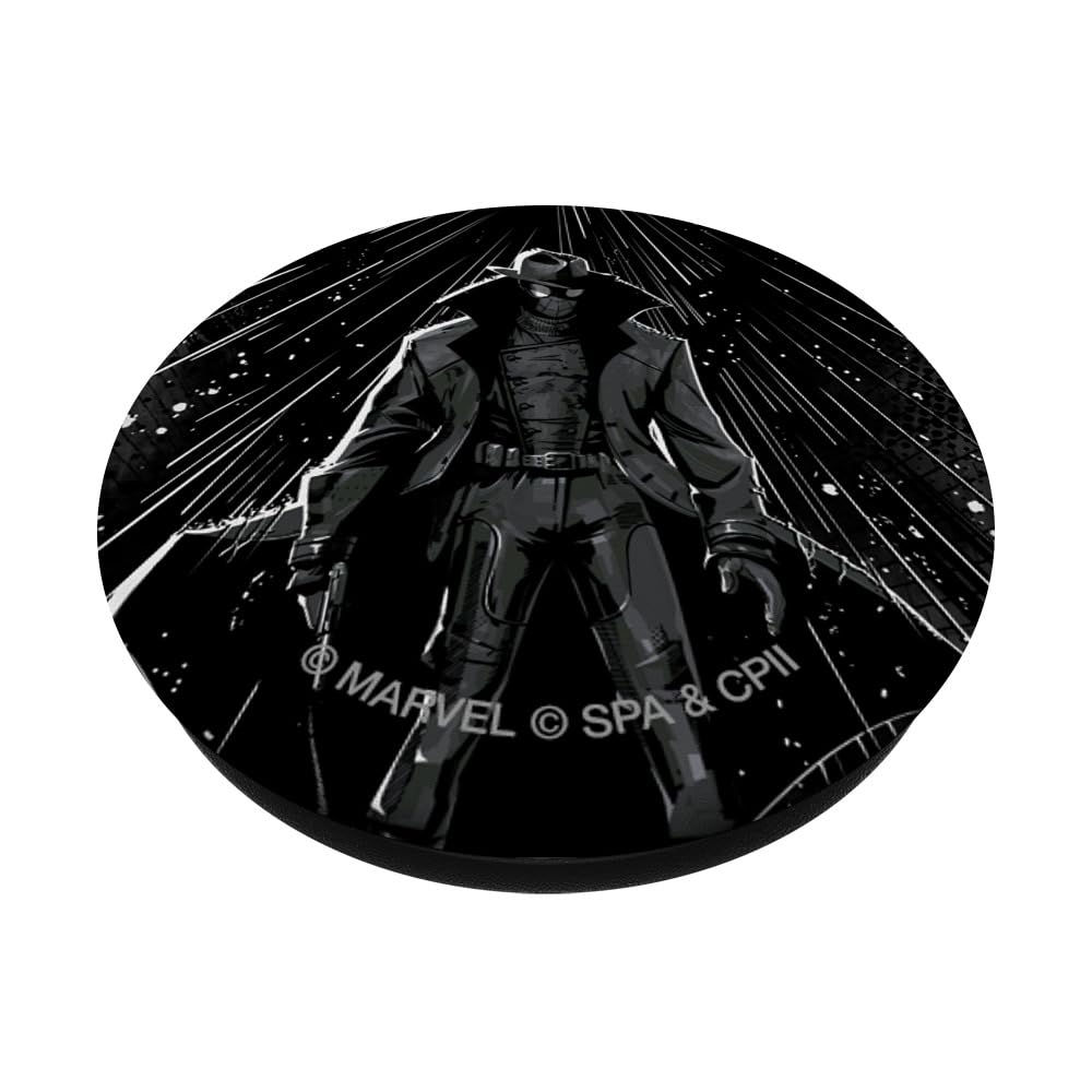 Marvel Spider-Man Noir PopSocket Phone Grip Stand - Black, Compatible with iPhone 11 12 13 Pro Max & Samsung Galaxy Tablets | Anti-Slip Phone Holder for Gaming, Watching Videos & Taking Selfies