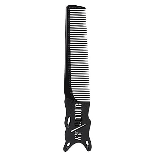 Professional Anti-Static Aluminum Hair Comb - Heat Resistant Styling Tool for Fine Cutting, Root Teasing & Hairdressing - Perfect for Home Salon, Barbers & Professional Stylists (Great for Smoothing, Detangling & Creating Volume)