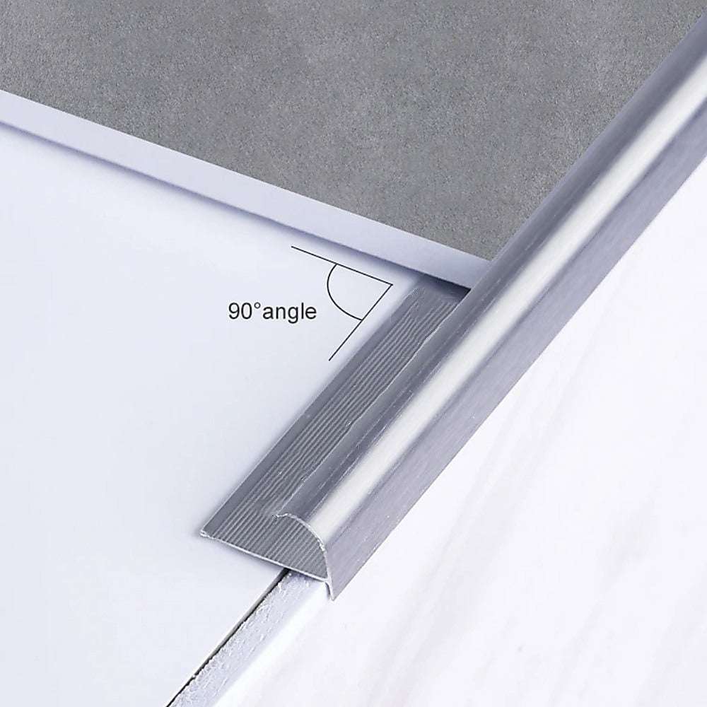 10 x Heavy Duty Round Edge Aluminum Tile Trim 10mm - Perfect for Bathroom, Kitchen, and Shower Wall Edging