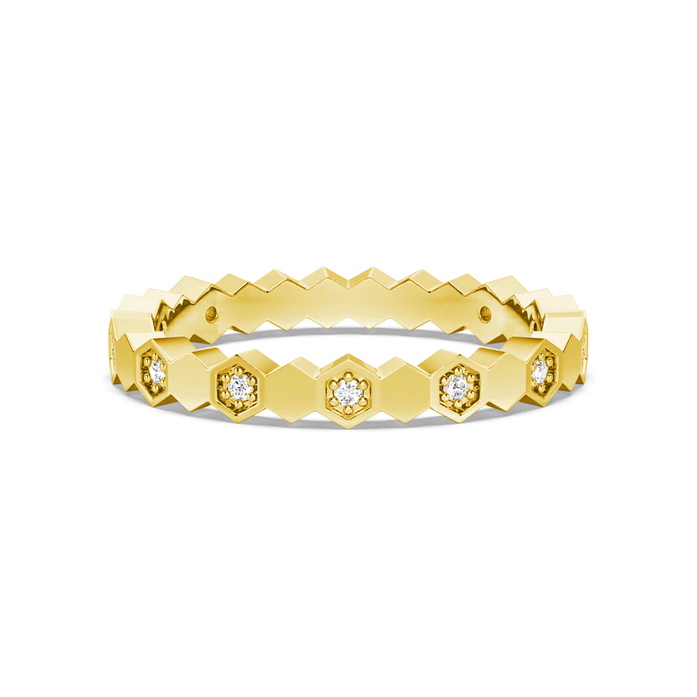 Exquisite Lab-Grown Diamond Ring | Geometric Design | Eco-Friendly & Conflict-Free | Perfect for Engagement, Wedding & Anniversary Gifts