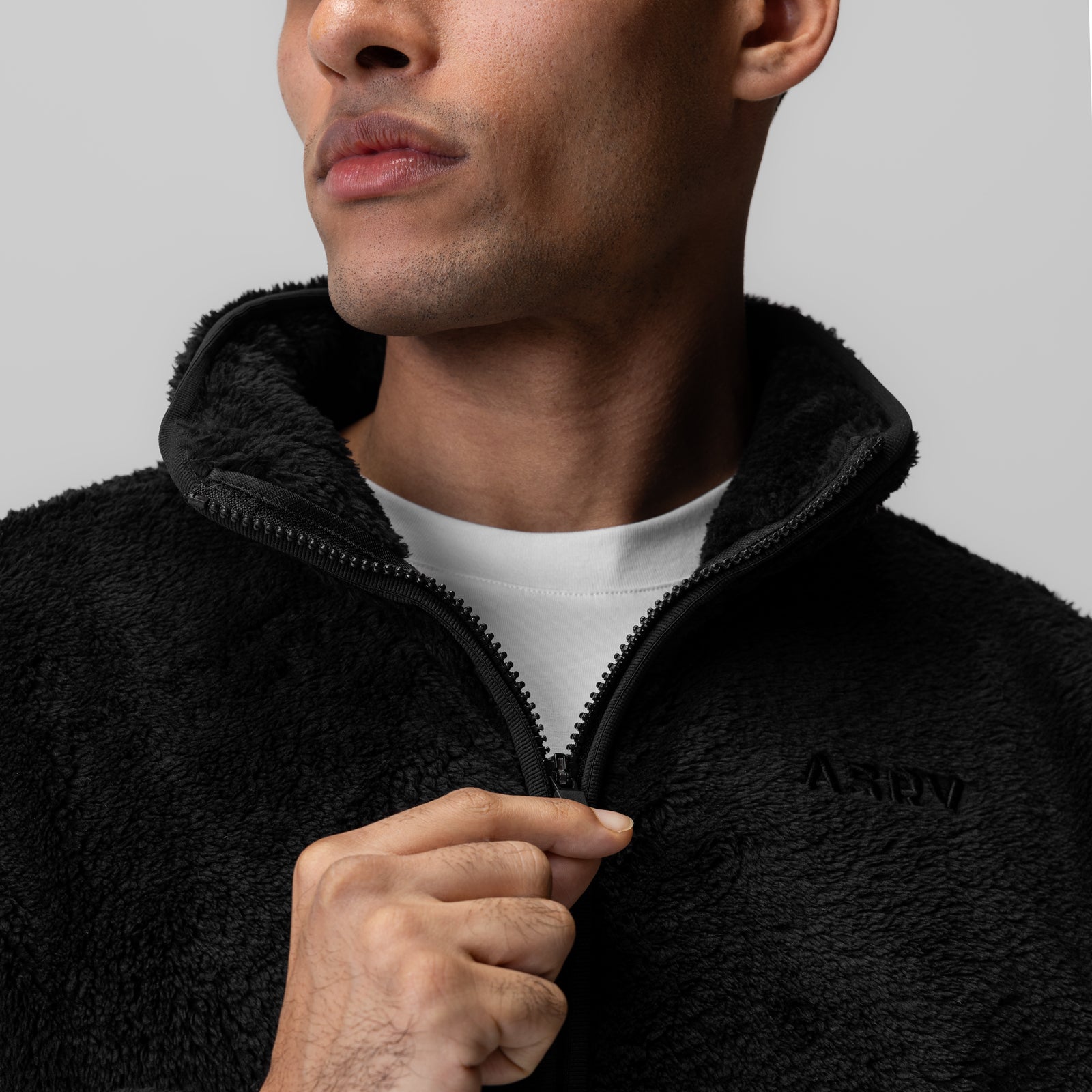 ASRV Sherpa Recovery 1/2 Zip Pullover - Men's Fleece Quarter Zip Jacket for Outdoor Workouts & Cold Weather Layering