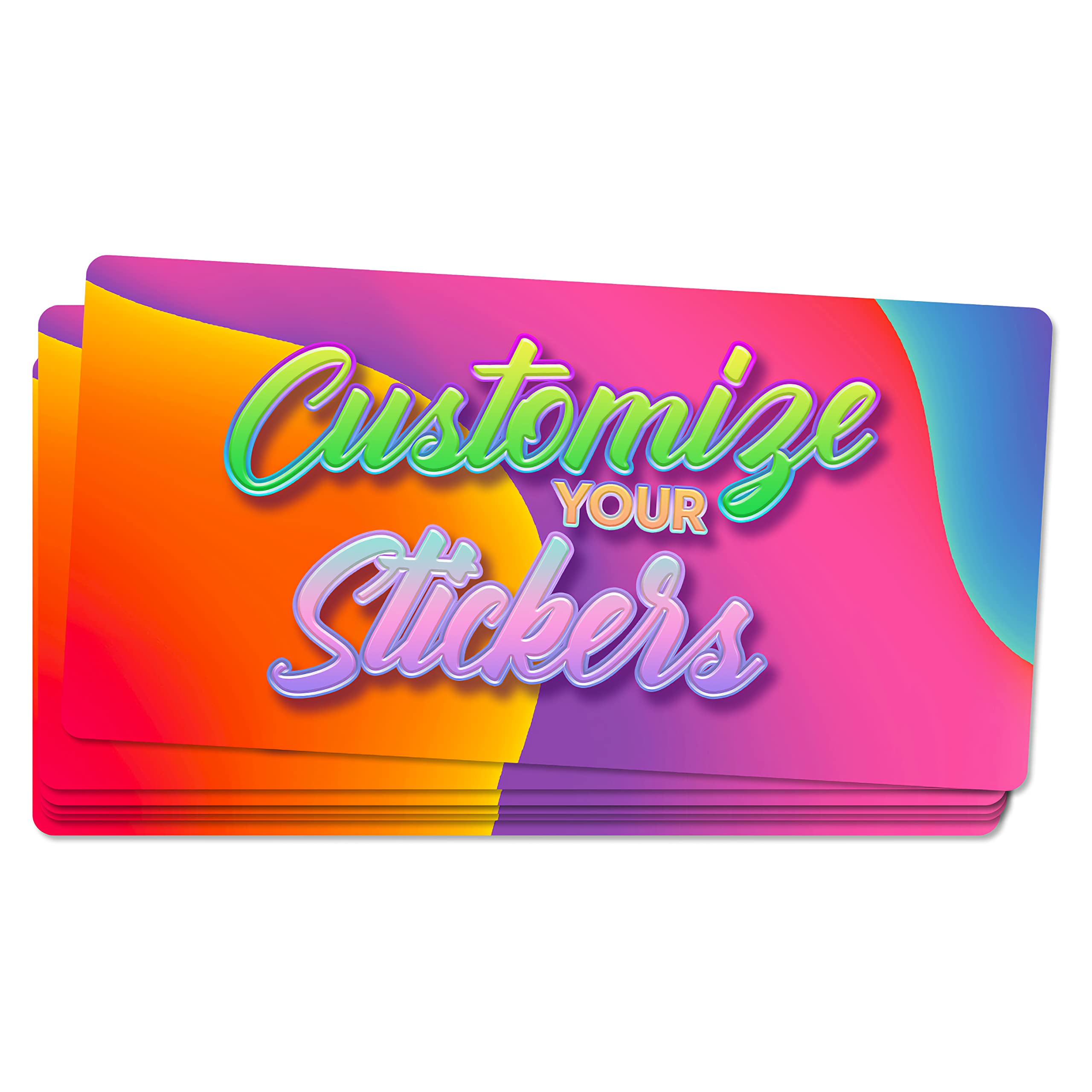 Custom Business Logo Stickers - Waterproof & Scratch-Resistant Laminated Labels (4