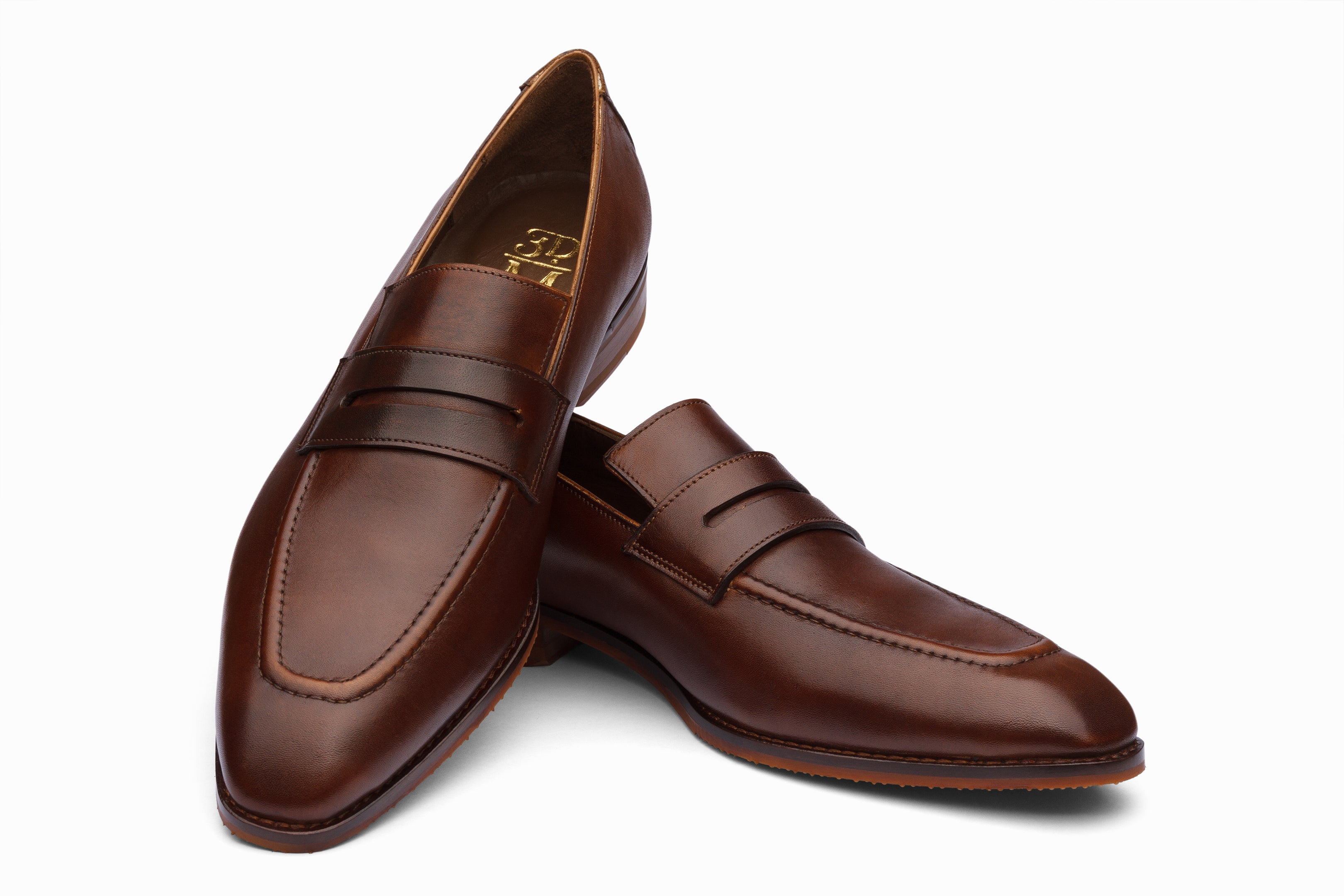 Vegano Penny Loafers for Women - Classic Tobacco Brown Slip-On Shoes | Comfortable & Stylish for Work, Office, and Casual Outfits