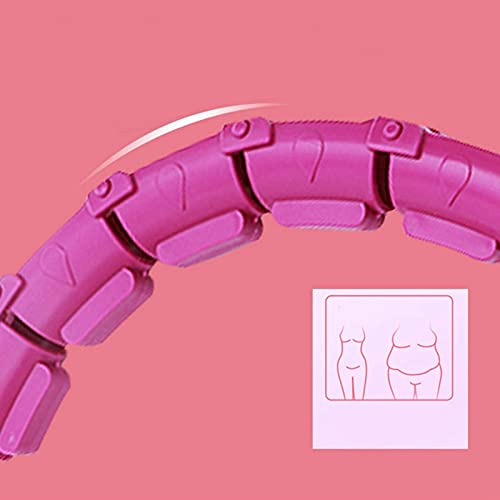Professional Weighted Smart Hula Hoop - Adjustable Non-Drop Detachable Exercise Hoop for Core Workout & Waist Massage | Home Fitness, Dance Training, Weight Loss & Stress Relief
