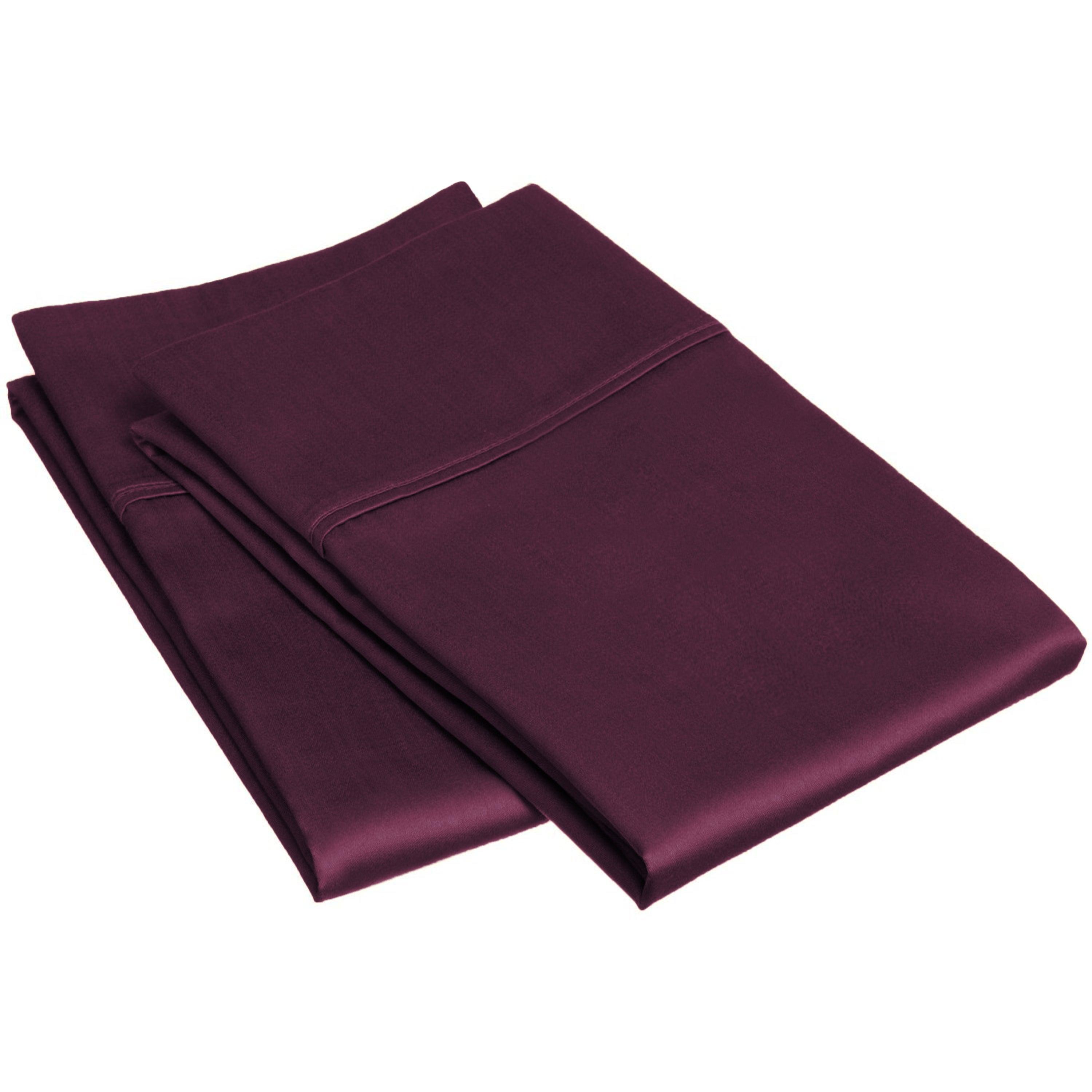 Premium 400 Thread Count Egyptian Cotton Pillowcase Set of 2 - Ultra Soft & Breathable Bedding for Luxury Hotels & Home Use