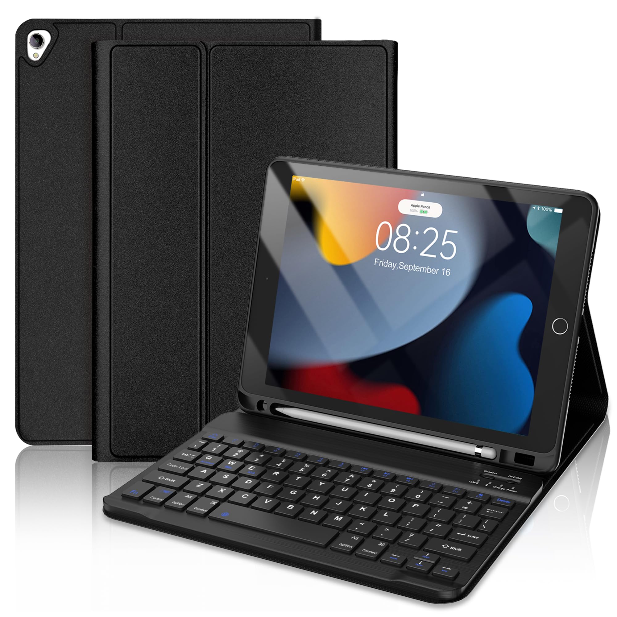 Premium Detachable Wireless Keyboard Case for iPad 9th/8th/7th Gen 10.2