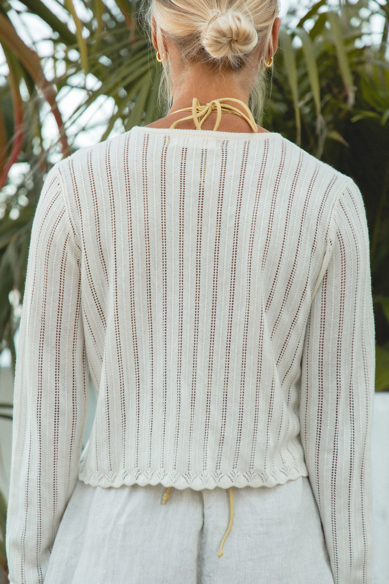 Opal Pointelle Cardigan Women's Knit Sweater - Lightweight Open Front Lace Knit Cardigan for Spring & Fall | Perfect for Layering, Office Wear, and Casual Outfits