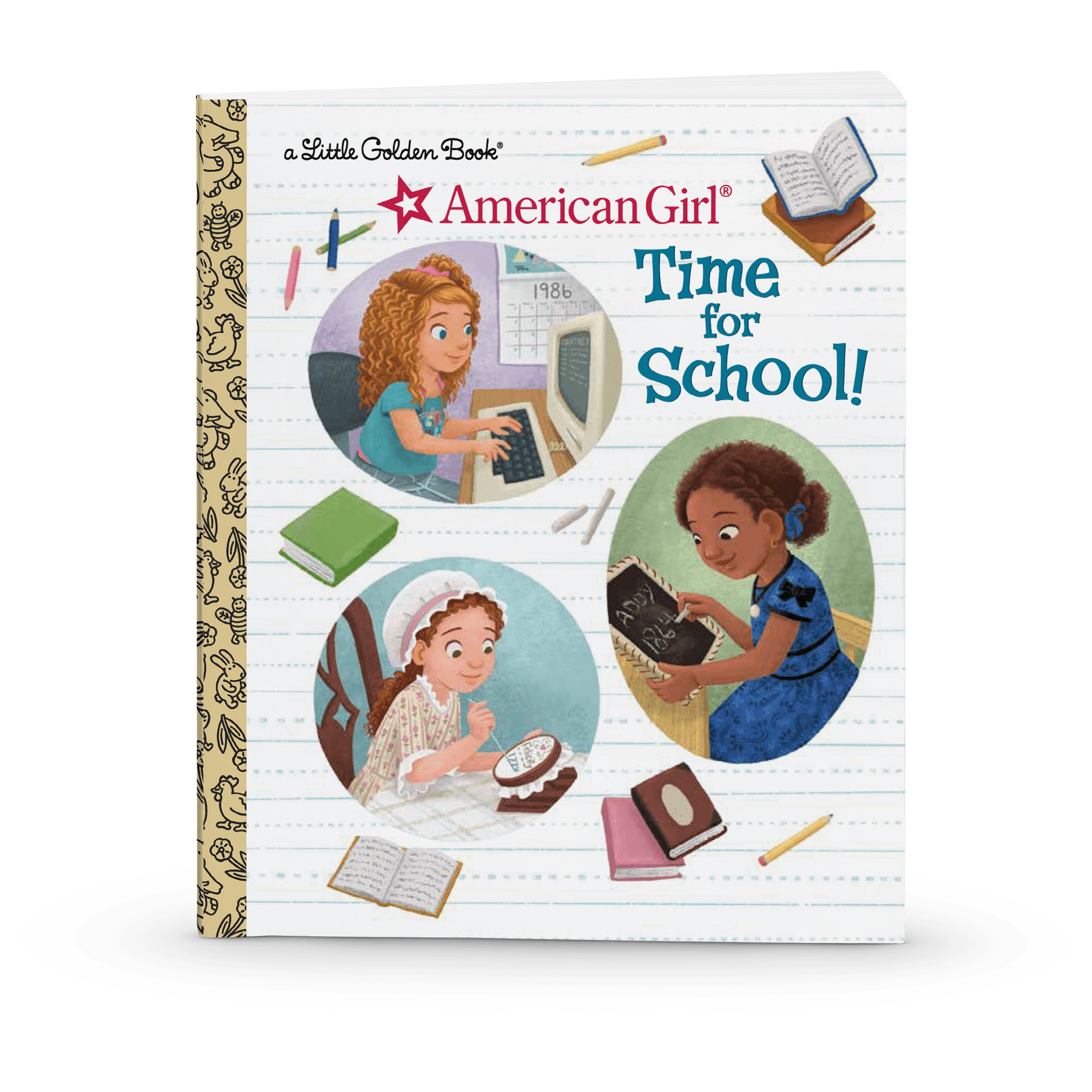 Little Golden Book: Time for School! Classic Historical Characters Storybook - Perfect for Back to School, Homeschooling & Early Childhood Education