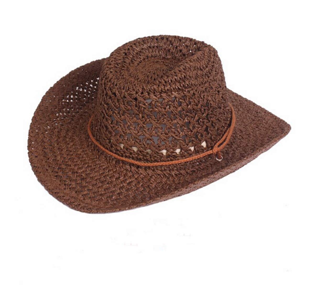 **Unisex Straw Hat for Summer - Floppy Packable Panama Fedora Beach Sun Hat with UPF 50+ & Adjustable Chin Strap - Perfect for Beach, Pool, Travel & Outdoor Activities**