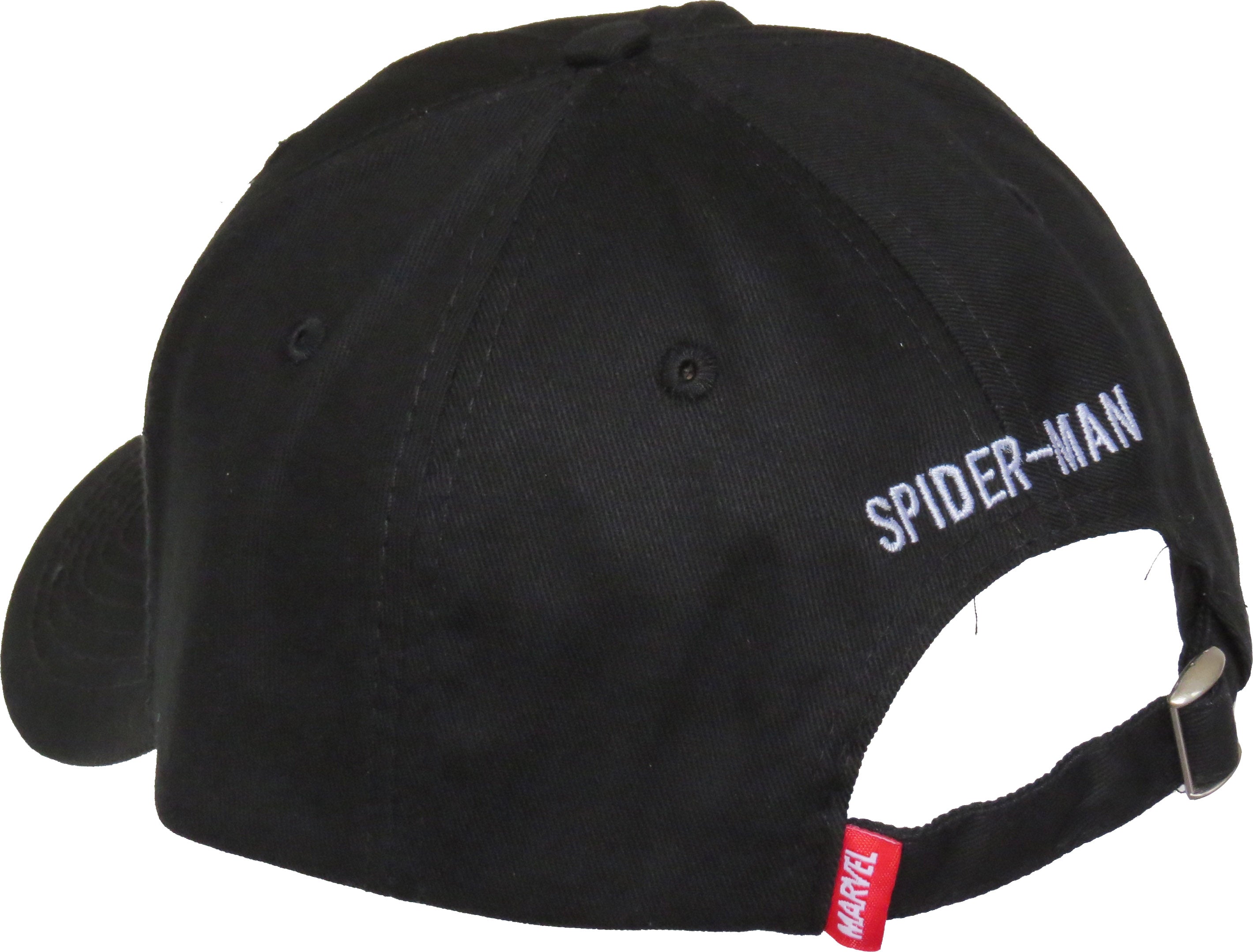 Spider-Man Logo Embroidered Black Baseball Cap - Official Marvel Superhero Hat for Men & Women - Perfect for Cosplay, Comic Con & Everyday Wear