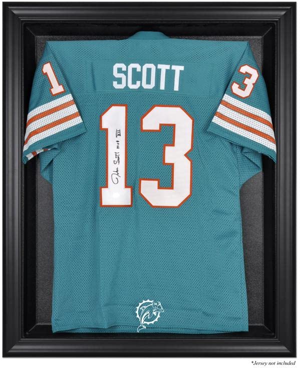 Miami Dolphins Jersey Display Case - Premium Football Jersey Frame for Collectibles & Memorabilia - Perfect for Home, Office, or Man Cave Decor