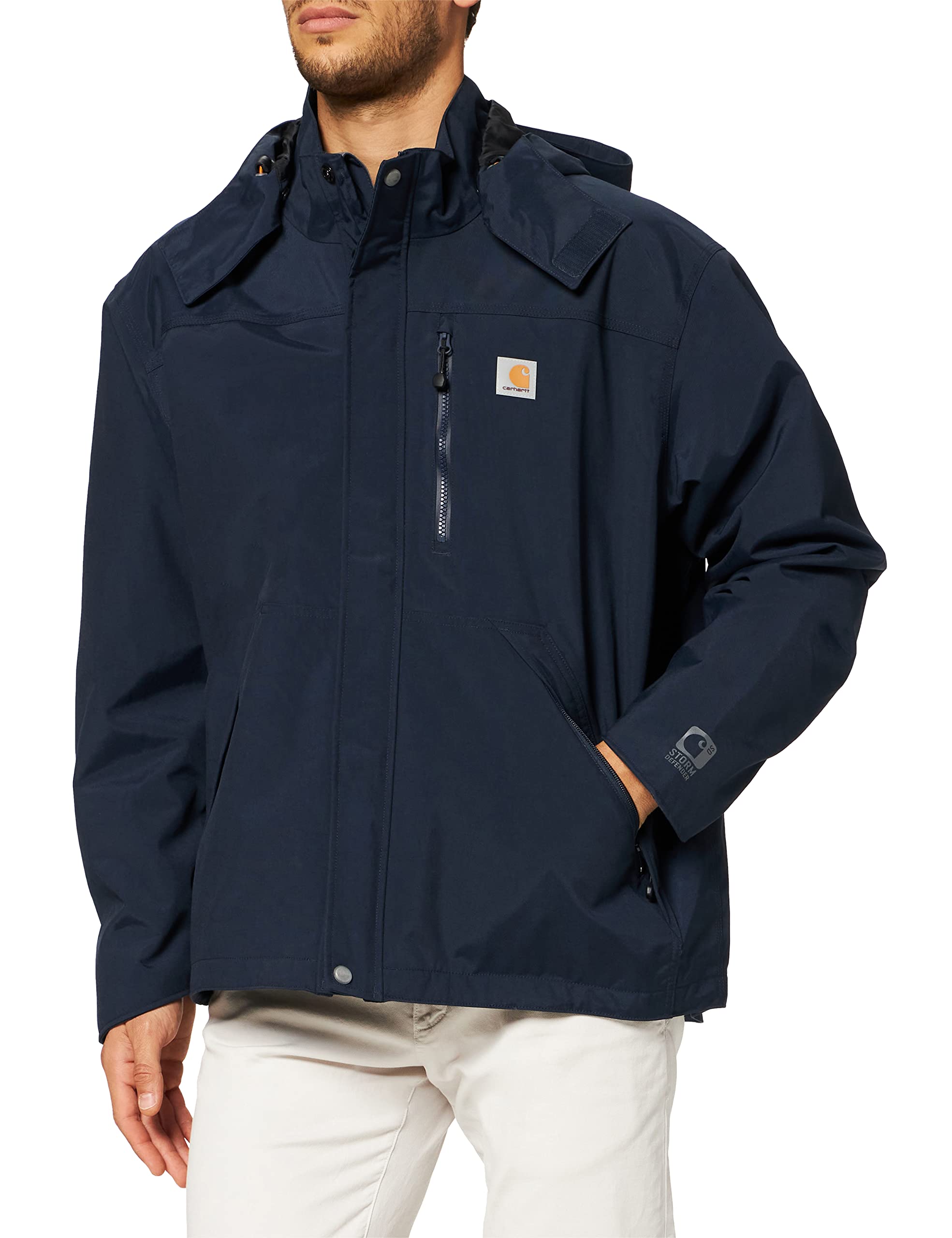 Carhartt Men's Big & Tall Storm Defender Heavyweight Jacket - Waterproof Windproof Work Jacket for Outdoor Construction & Winter Activities (Regular & Big Tall Sizes)