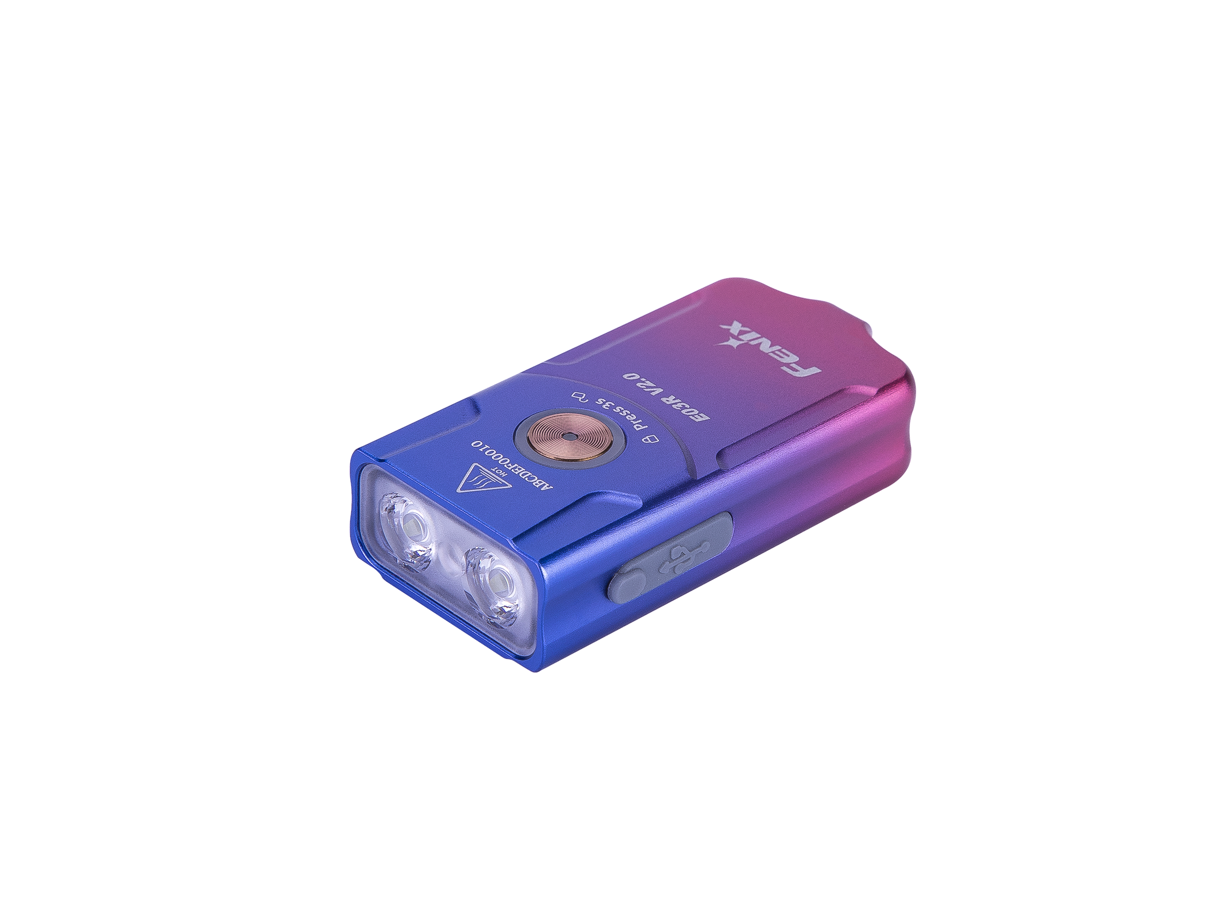 Fenix E03R V2 Ultra-Bright 300 Lumen Rechargeable Keychain Flashlight - Perfect for Camping, Hiking, and Emergency Use