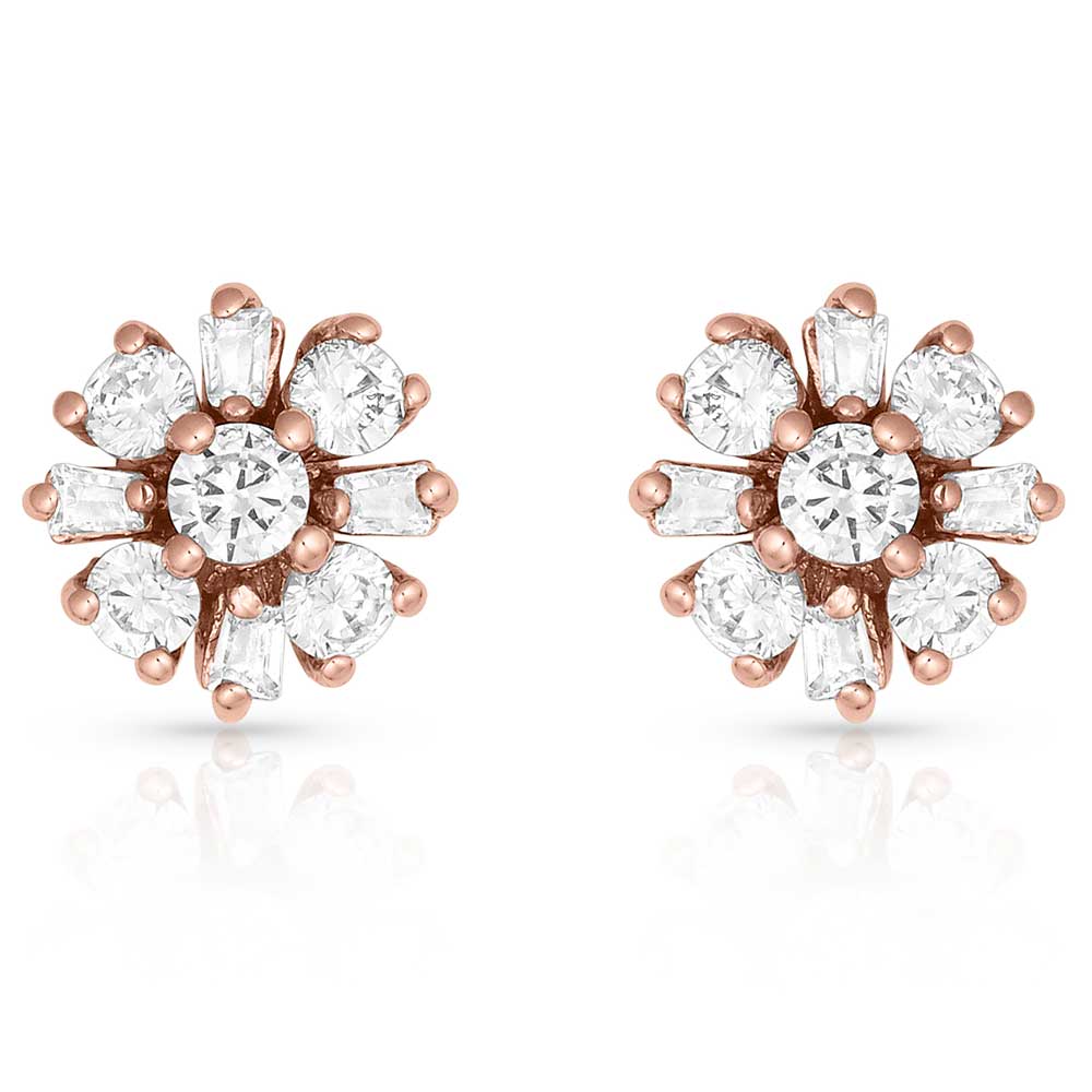 Simply Brilliant Rose Flower Earrings – Elegant Floral Jewelry for Women | Perfect for Weddings, Parties & Special Occasions
