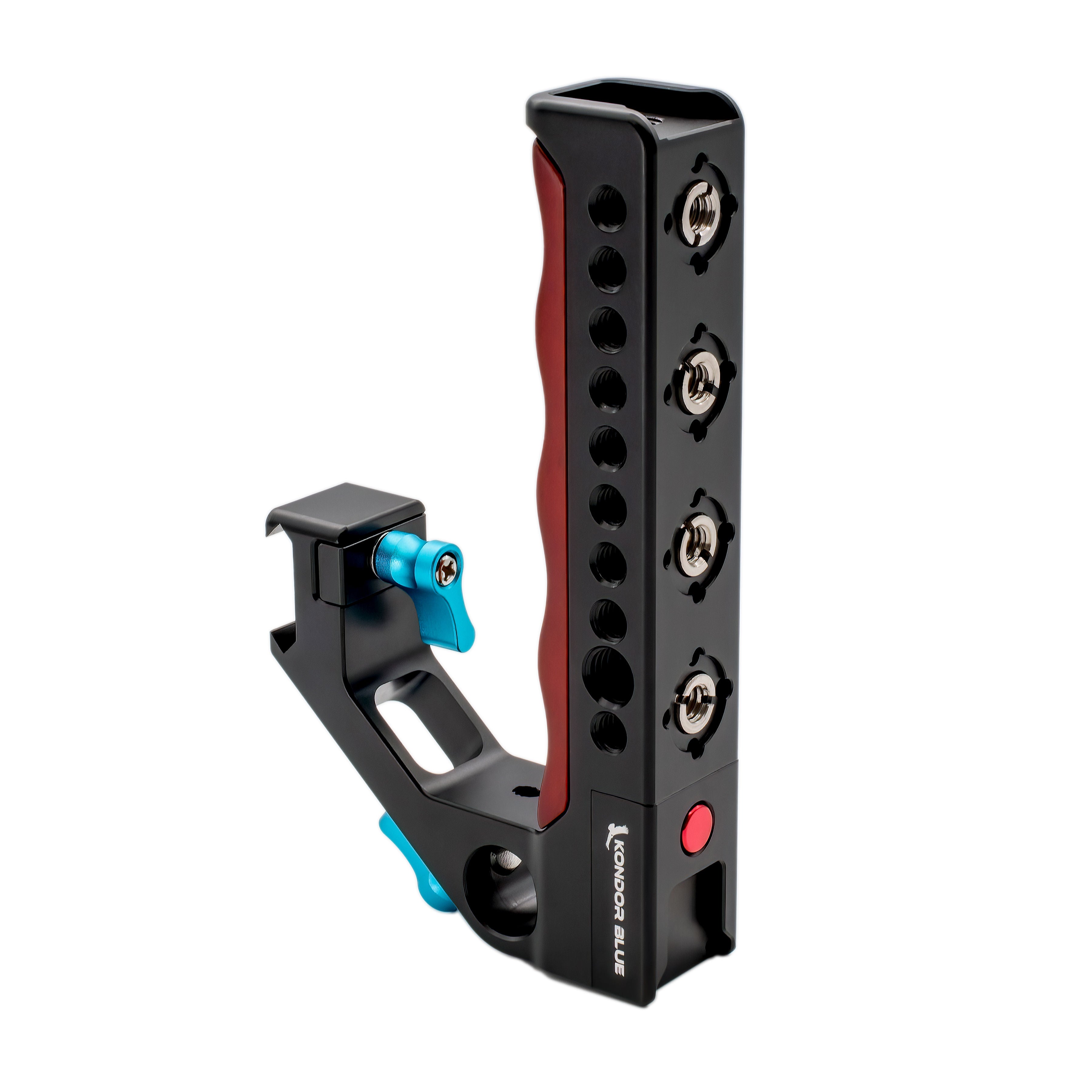 Kondor Blue Camera Cage Remote Trigger Top Handle - Ergonomic Grip for DSLR & Mirrorless Cameras - Perfect for Vlogging, Filmmaking & Photography (Black)