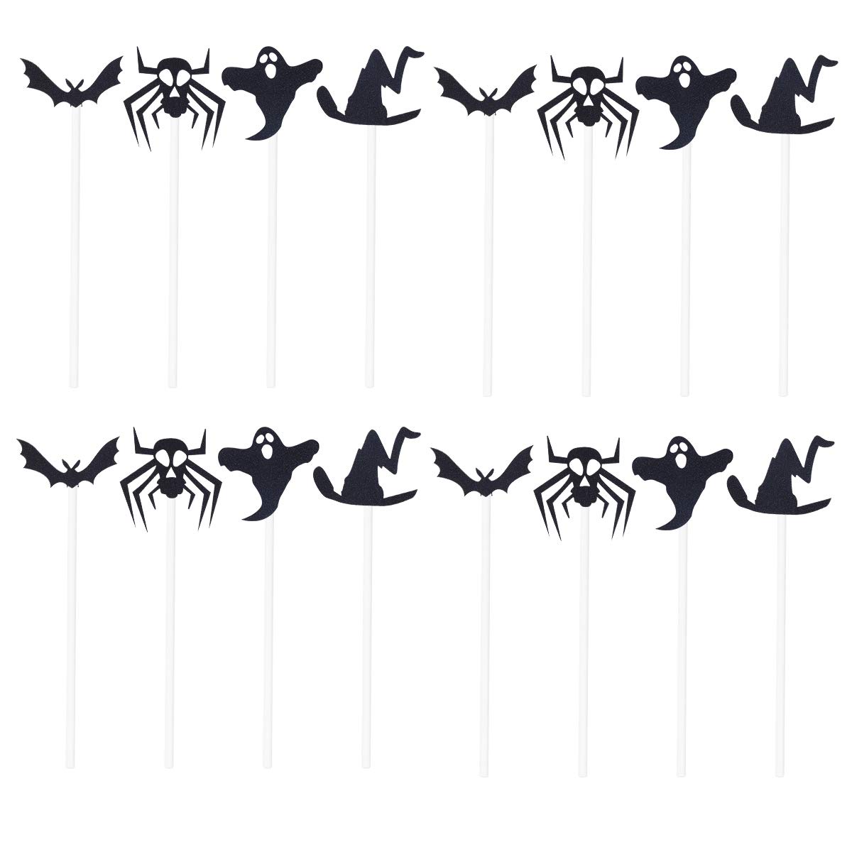 Balacoo 20pcs Halloween Cake Decorations Set - Spooky Cake Toppers, Cupcake Picks & Inserts for Halloween Party Desserts | Perfect for Halloween Cakes, Cupcakes, Cookies & Party Treats